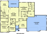 Ranch House Plan - The Coral Sand 39205 - 1st Floor Plan