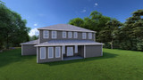 Traditional House Plan - The Kiln 42774 - Rear Exterior