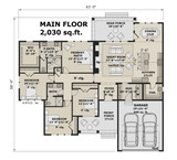Farmhouse House Plan - Falcon Ranch 74205 - 1st Floor Plan