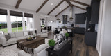 Secondary Image - Farmhouse House Plan - Falcon Ranch 74205 - Great Room