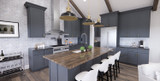 Farmhouse House Plan - Falcon Ranch 74205 - Kitchen