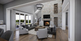 Farmhouse House Plan - Waterstone 46757 - Great Room