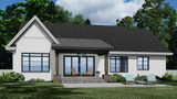 Farmhouse House Plan - Waterbury 19583 - Rear Exterior