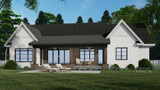 Farmhouse House Plan - Meriden 46607 - Rear Exterior