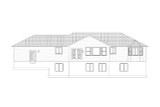 Ranch House Plan - Timpview 72143 - Rear Exterior