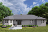 Ranch House Plan - Vintage 41788 - Rear Exterior