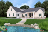 Farmhouse House Plan - Acorn Trail 98469 - Rear Exterior