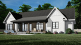 Farmhouse House Plan - West Haven 50270 - Rear Exterior