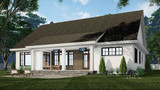 Farmhouse House Plan - Alpine Grove 69594 - Rear Exterior