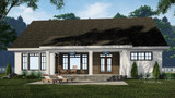 Farmhouse House Plan - Alpine Grove 69594 - Rear Exterior