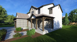 Traditional House Plan - The Franklin 22422 - Right Exterior