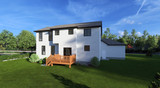 Traditional House Plan - The Franklin 22422 - Rear Exterior