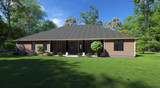 Traditional House Plan - The Bear Claw Poppy 48602 - Rear Exterior