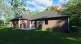 Traditional House Plan - The Bear Claw Poppy 48602 - Right Exterior