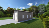 Modern House Plan - The Griff Garage 13789 - Right Exterior