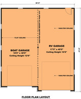 Modern House Plan - The Griff Garage 13789 - 1st Floor Plan