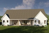 European House Plan - Latitude 96494 - Rear Exterior