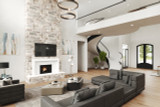 Secondary Image - Modern House Plan - 39570 - Great Room