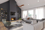 Secondary Image - Farmhouse House Plan - 91323 - Great Room