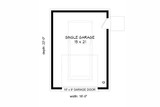 Modern House Plan - Frisco Garage 56774 - 1st Floor Plan