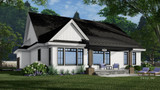 Farmhouse House Plan - Cedar Heights 98647 - Rear Exterior