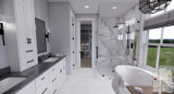 Farmhouse House Plan - Cedar Heights 98647 - Master Bathroom