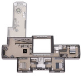 Farmhouse House Plan - Cedar Hollow 26303 - 2nd Floor Plan Dollhouse - 
