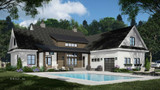 Farmhouse House Plan - Stone Haven 14550 - Rear Exterior