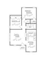 Traditional House Plan - 52575 - 1st Floor Plan