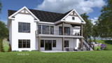 Farmhouse House Plan - Aurora Borealis 49080 - Rear Exterior