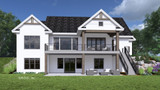 Farmhouse House Plan - Aurora Borealis 49080 - Rear Exterior