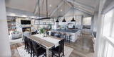 Farmhouse House Plan - Aurora Borealis 49080 - Dining Room