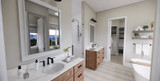 Craftsman House Plan - Willow Creek 61538 - Master Bathroom