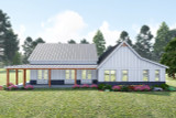 Farmhouse House Plan - Willow Farmhouse 2 48564 - Rear Exterior