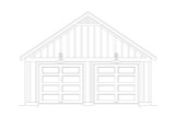 Craftsman House Plan - Countryside Garage 39717 - Front Exterior