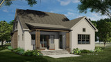 Craftsman House Plan - Crystal Creek 78646 - Rear Exterior