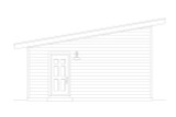Contemporary House Plan - Lakeville Garage 54559 - Left Exterior