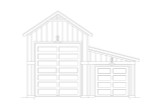 Craftsman House Plan - Countryside RV Garage 87210 - Front Exterior