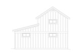 Secondary Image - Craftsman House Plan - Countryside RV Garage 87210 - Rear Exterior