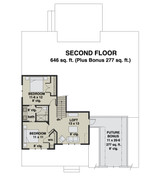 Farmhouse House Plan - Middlebrook 78552 - 2nd Floor Plan