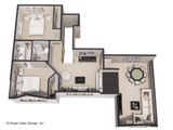Farmhouse Style Plan - Middlebrook - Aerial Second Floor Plan - 