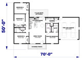 Country House Plan - 47060 - 1st Floor Plan