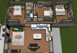 Country House Plan - 47060 - 1st Floor Plan Dollhouse - 