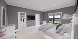 Farmhouse House Plan - Maple Grove 61609 - Master Bedroom