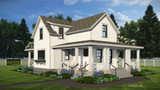 Farmhouse House Plan - Prescott 14705 - Left Exterior