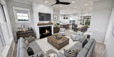 Secondary Image - Farmhouse House Plan - Prescott 14705 - Great Room