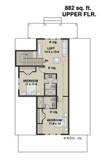Farmhouse House Plan - Haywood 56686 - 2nd Floor Plan