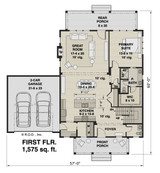 Farmhouse House Plan - Hayford 15284 - 1st Floor Plan