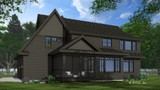 Traditional House Plan - Raven 34356 - Rear Exterior