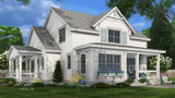 Farmhouse House Plan - Jameson 48431 - Rear Exterior